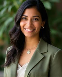 Portrait of Priya Sharma, Sustainability Lead